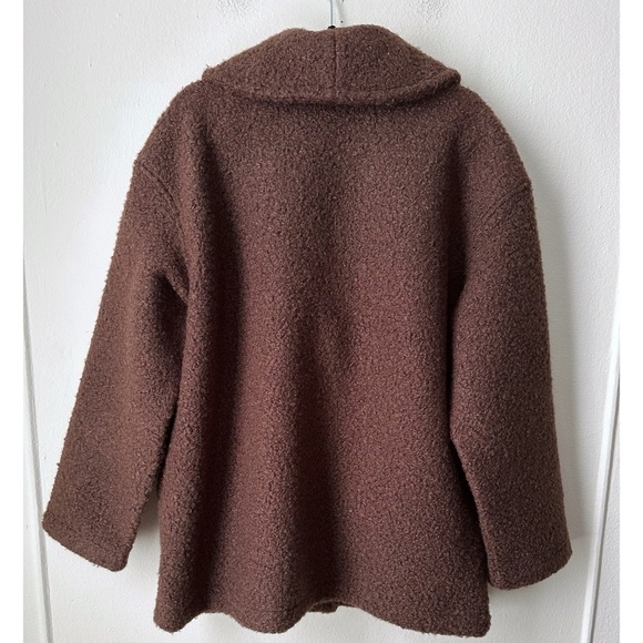 Madewell Pebbled Faux Shearling Shawl Collar Coat - Picture 5 of 5